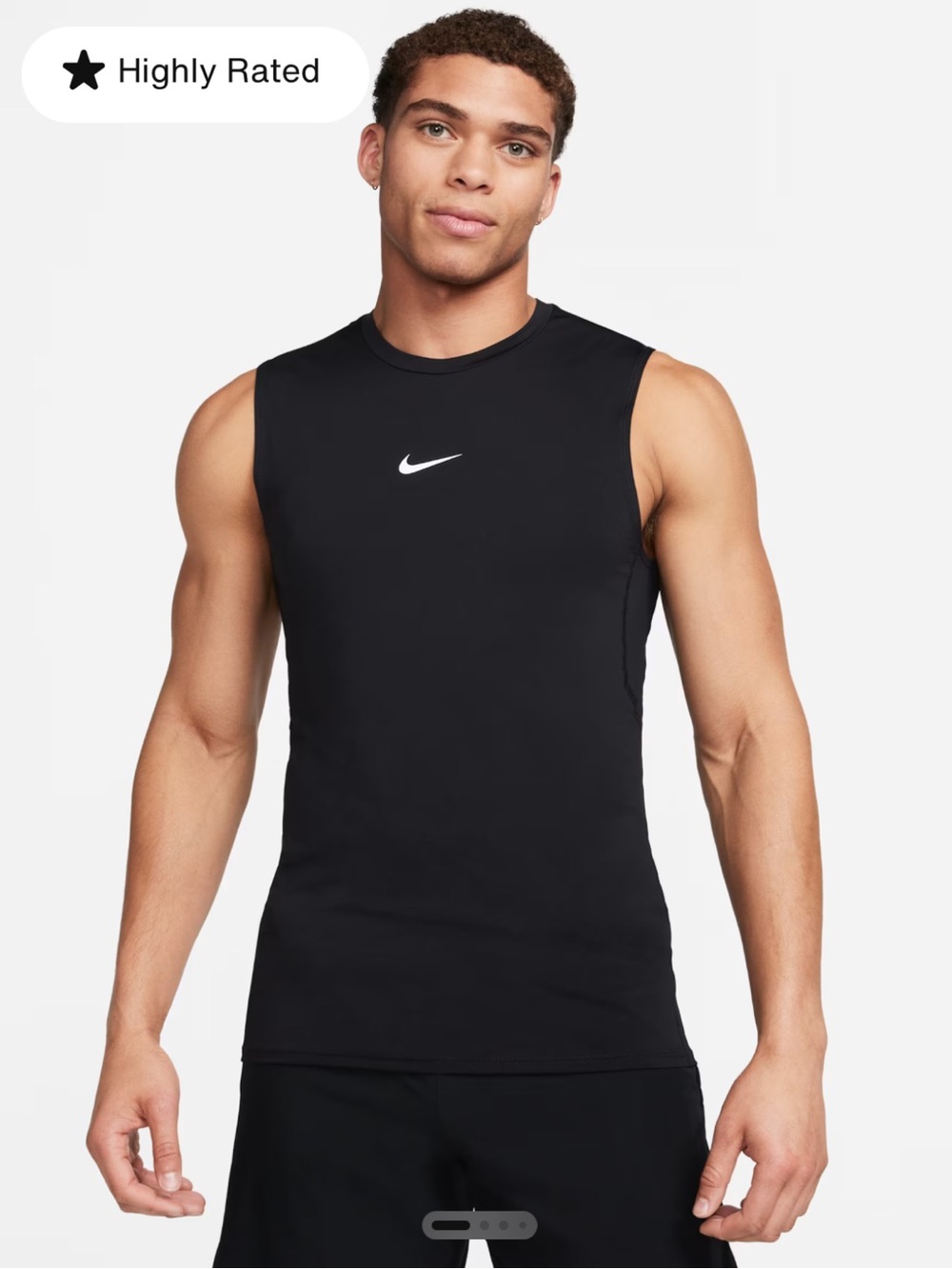 Nike Black and White Athletic Tank Top